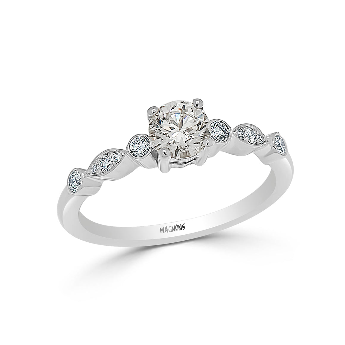 0.50CT Canadian Diamond Engagement Ring Yellow gold 18K Diamond Engagement Bridal Ring